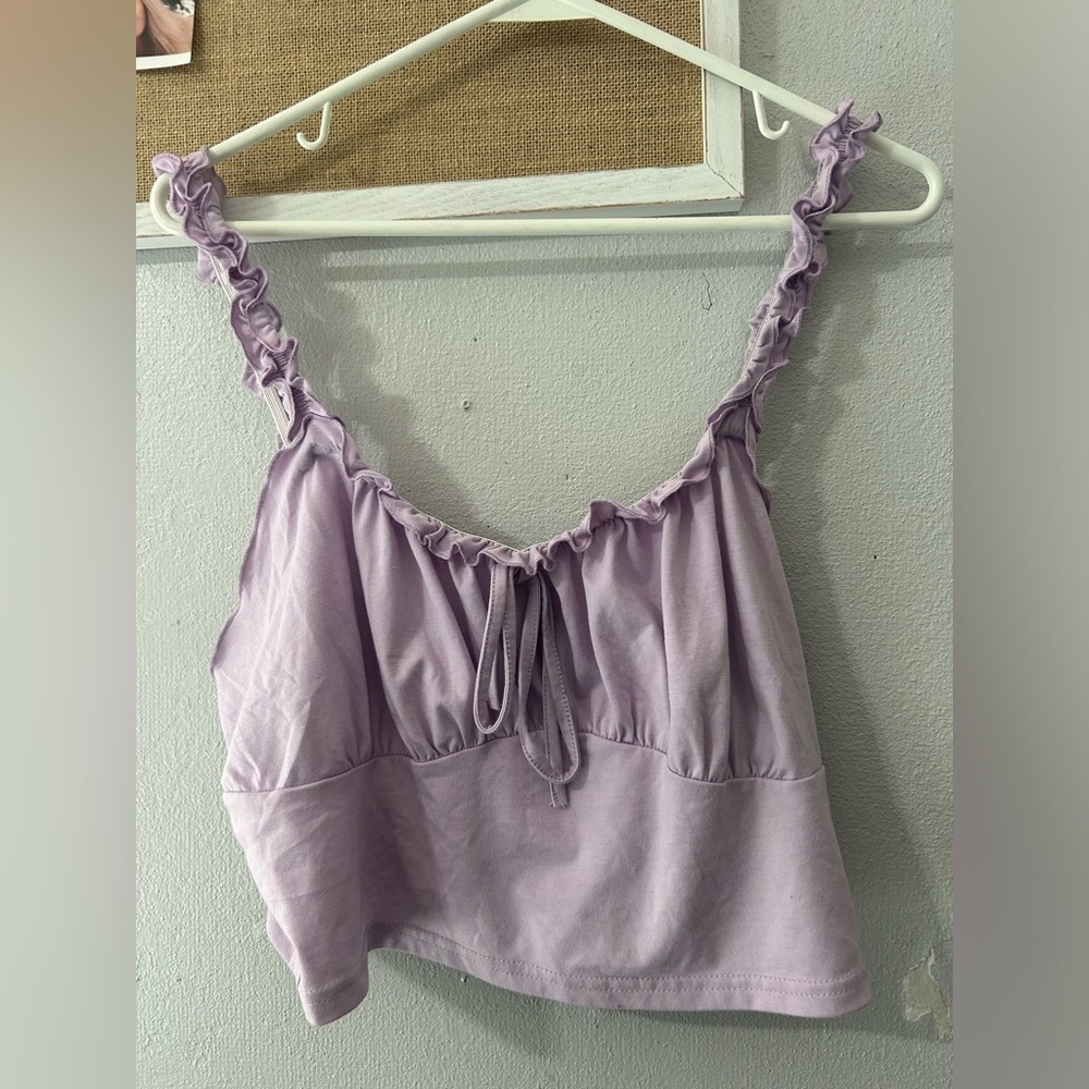 SHEIN Purple Crop Top